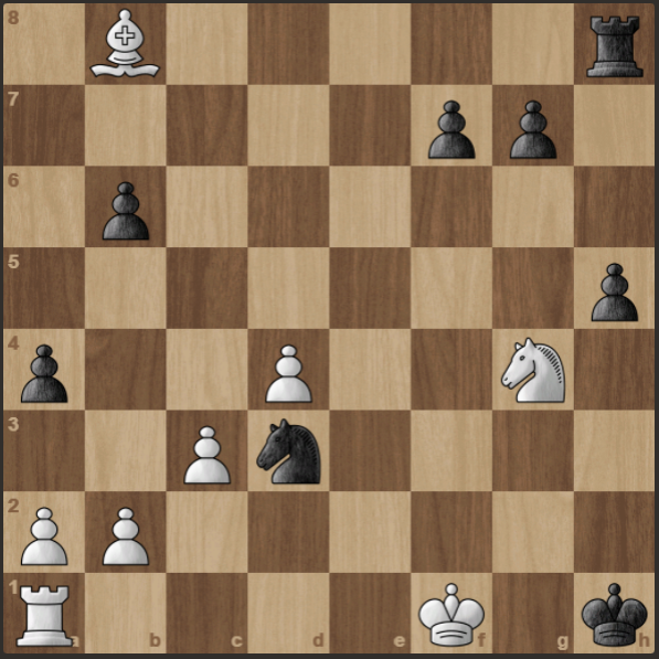 мат в 1 ход, но после взятия своего хода назад