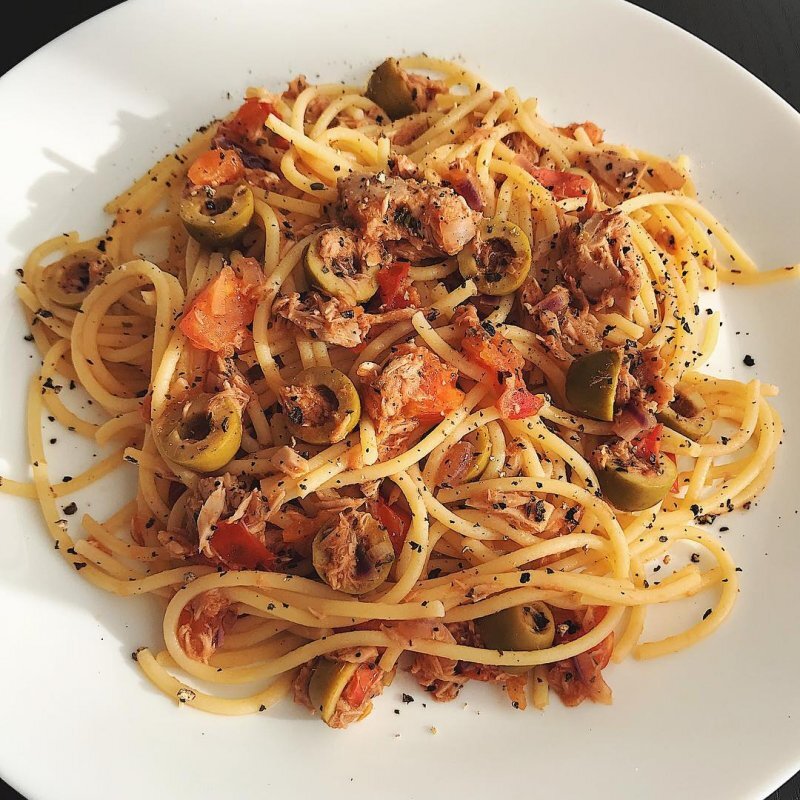 Паста с тунцом 