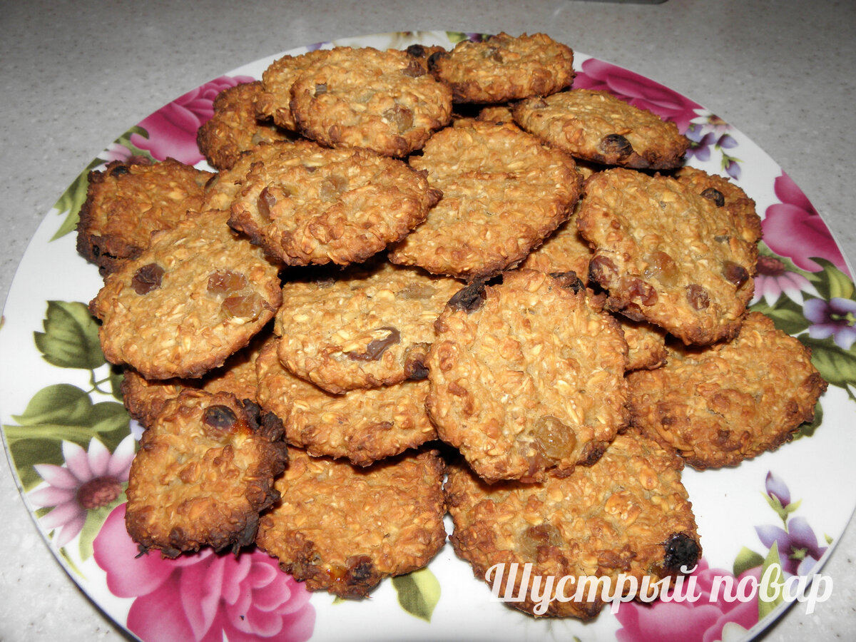 Домашнее овсяное печенье