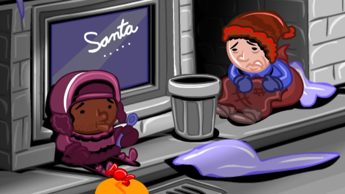 Счастливая обезьянка: Уровень 483 — В поисках настоящего Рождества