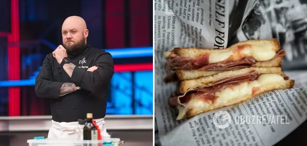 Сэндвич крок-сеньор от шефа ''Адской кухни'' Алекса Якутова 
