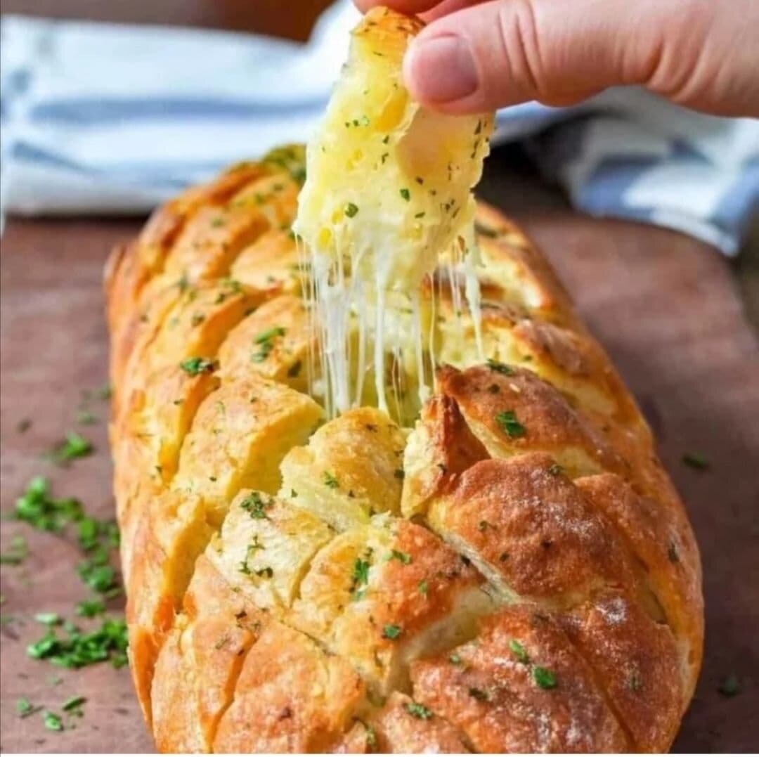 Фаршированный батон на скорую руку