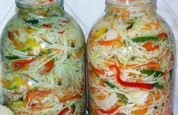 Капустный салат на зиму "Осенний"