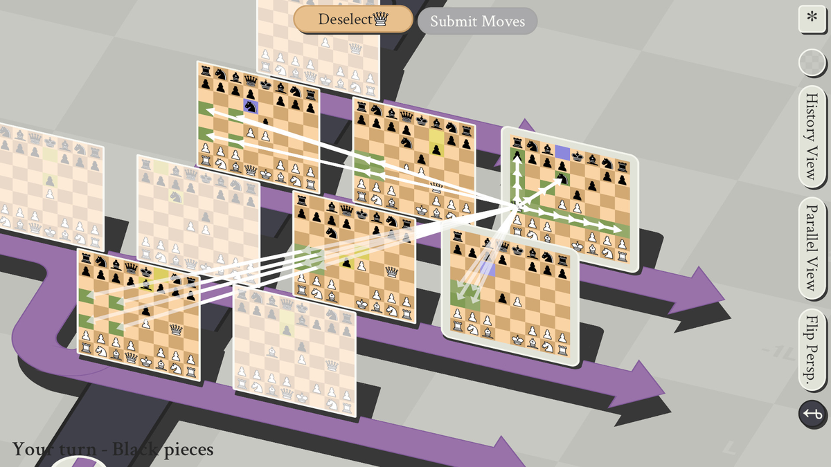 Chess with multiverse time travel