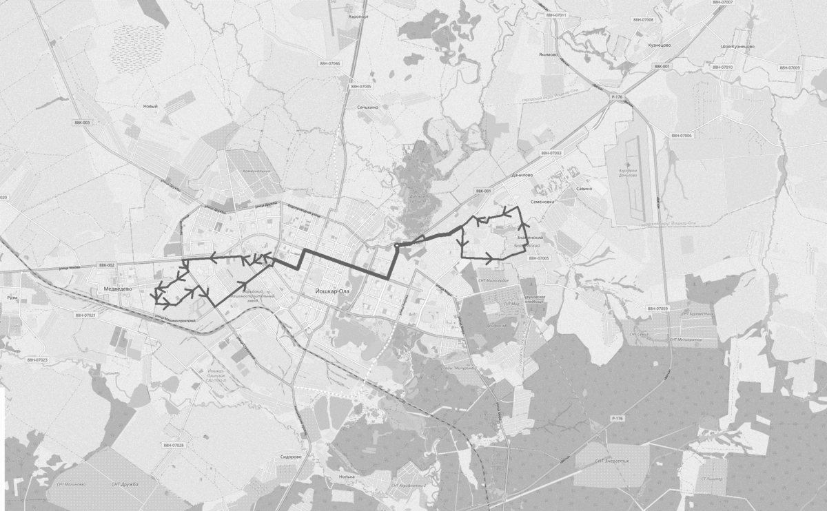 Маршрут 53. Вариант, доработанный Поспеховым И.А.