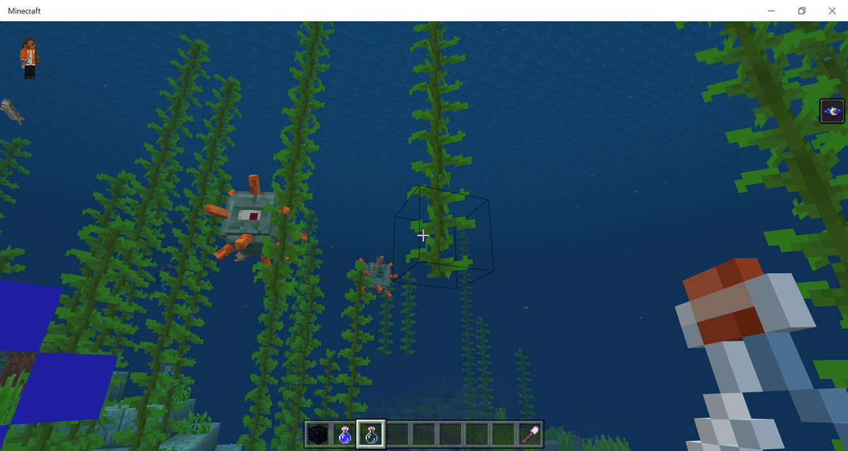 Здесь я не ставил не каких невидимых блоков или чего-то иного, просто это очередной баг.