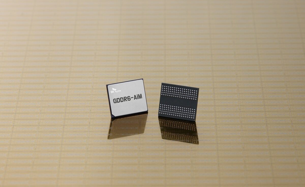 DRAM-чип «GDDR6-AiM» от SK hynix с чипом PIM (SK hynix)