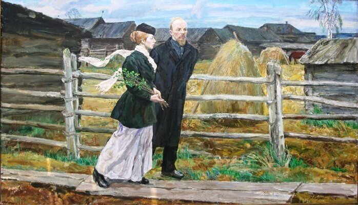 Э. Козлов. Весна в Шушенском