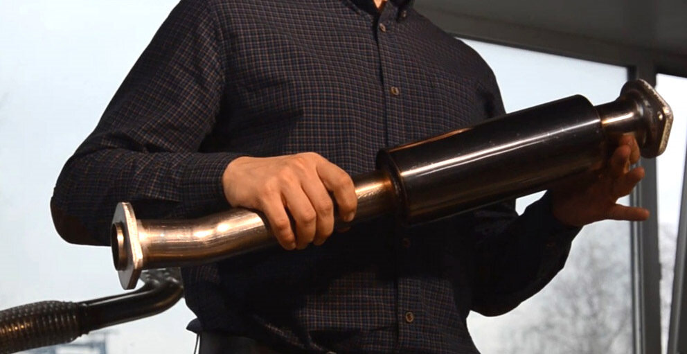 Пламегаситель для машин с двигателем семейства Infinity VQ56VD полностью российского производства