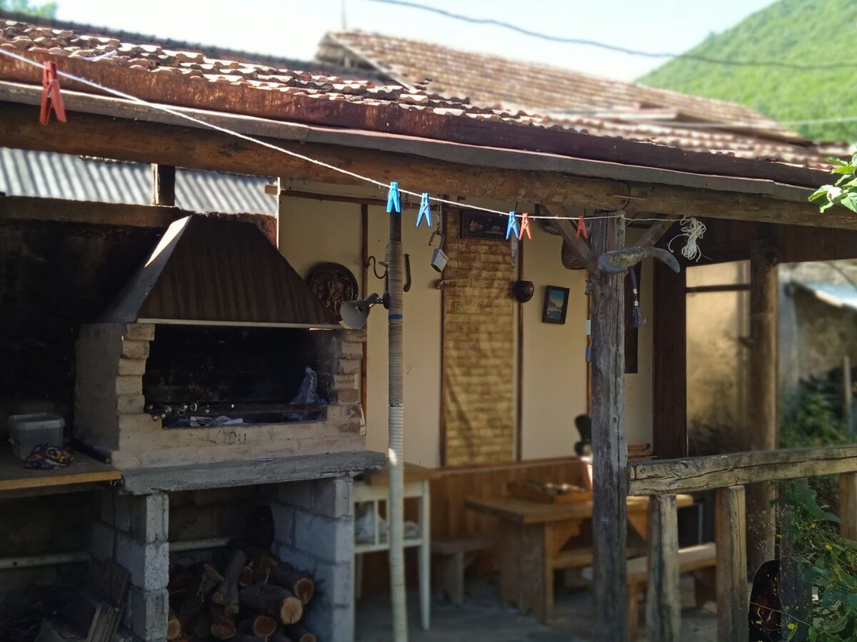 Летняя кухня с печью