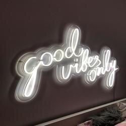 Вывеска из гибкого неона «Good vibes only”