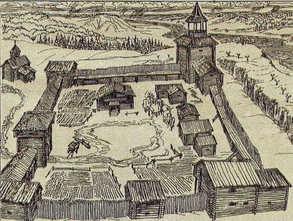 Сибирские остроги 17 века.