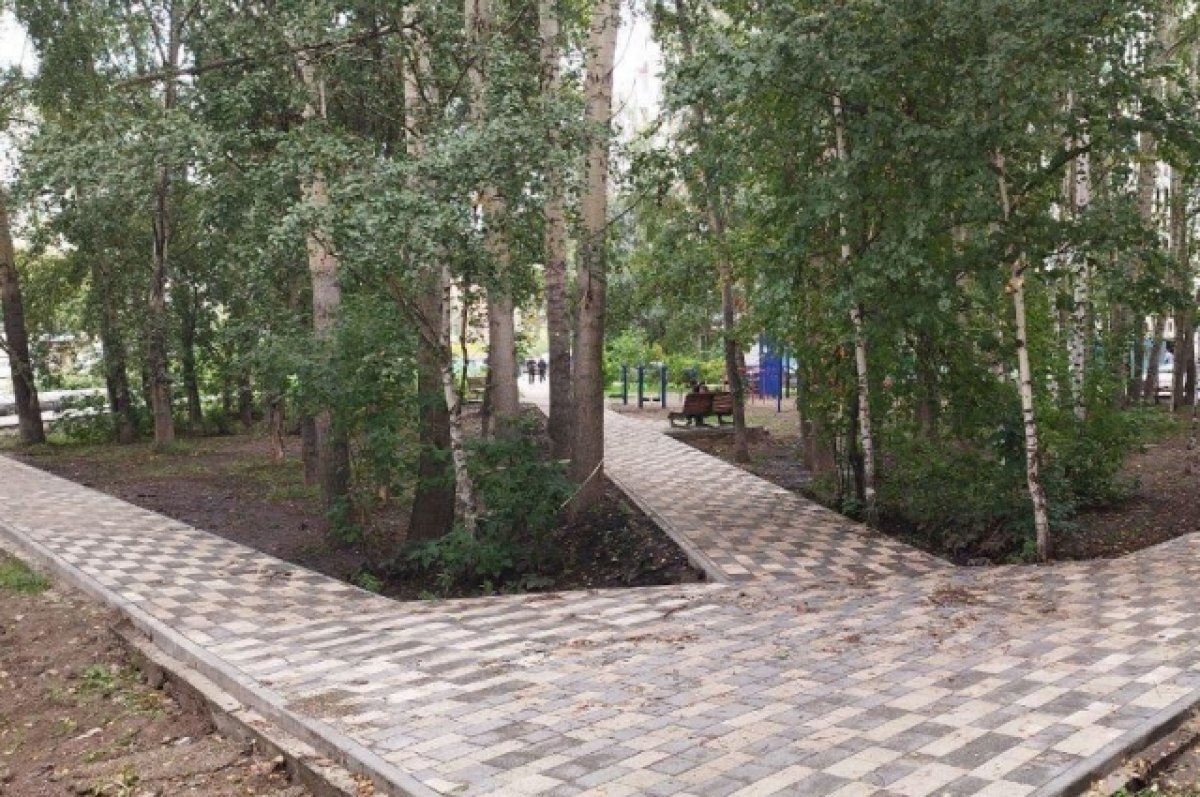    Завершается благоустройство сквера «Тенистый» на Каштаке в Томске