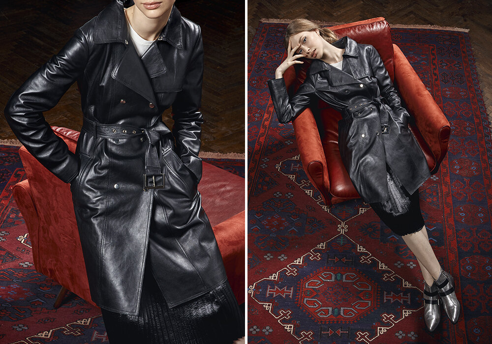 кожаный тренч женский la reine blanche. плащ из натуральной кожи снежная королева collection 513771003. кожаный плащ женский 2021 снежная королева. кожаннле пальто ла монти. 186130003 кожаное пальто снежная королева.