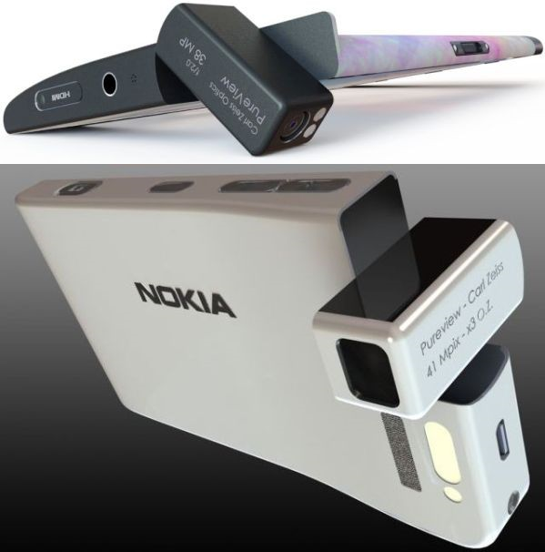 Сверху вниз: концепты Nokia 1008 и Nokia 809