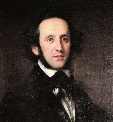 Ölporträt Felix Mendelssohn Bartholdys, gemalt 1846 von Eduard Magnus (1799—1872