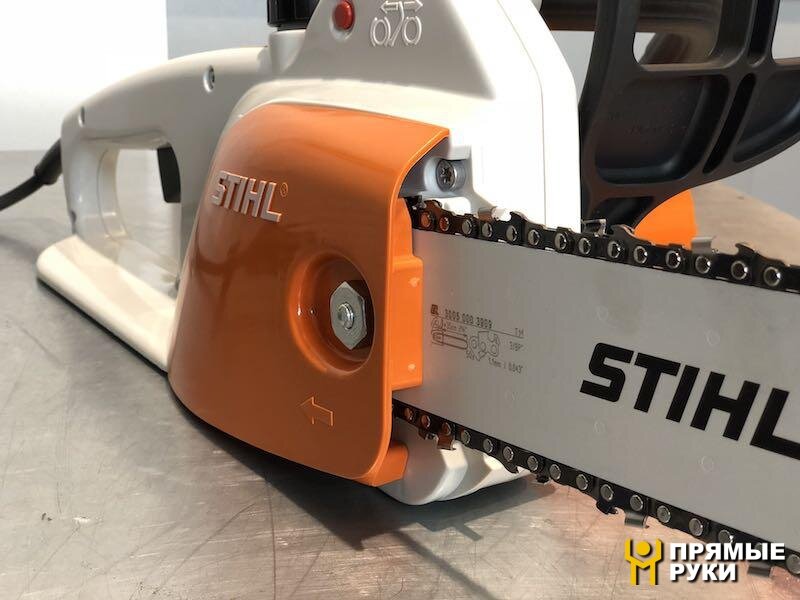 Пильная  гарнитура и боковой механизм натяжения цепи