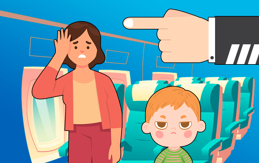 Рассадка ребенка и родителя в самолете действительно не является нарушением закона.