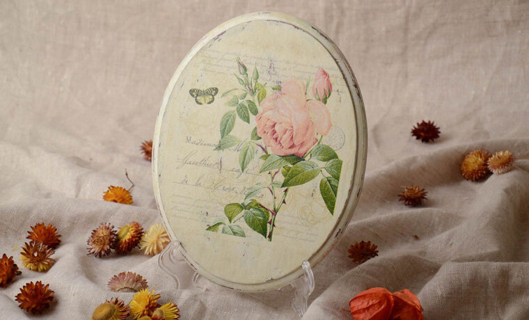 Пример оформления тарелки.