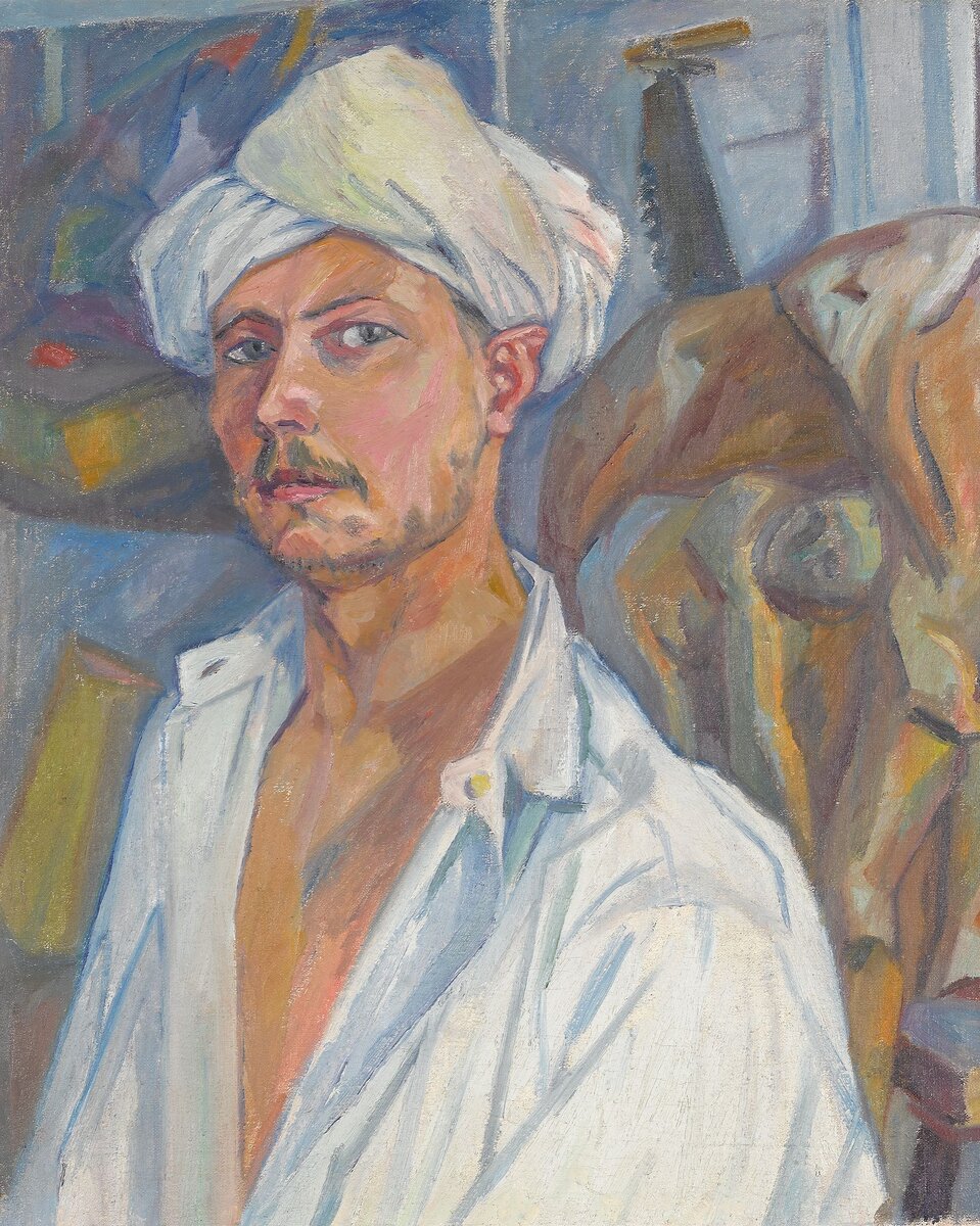 Михаил Ларионов. Автопортрет в тюрбане. 1909 © Третьяковская галерея