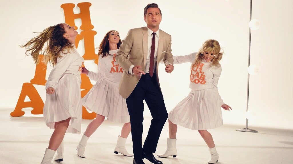 Рик Далтон на съёмках (кадры из фильма Однажды в Голливуде)