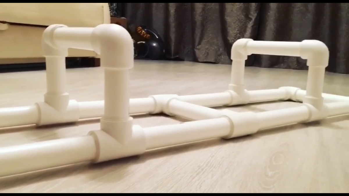 Паралетсы из полипропиленовых труб, диаметр - 40 мм