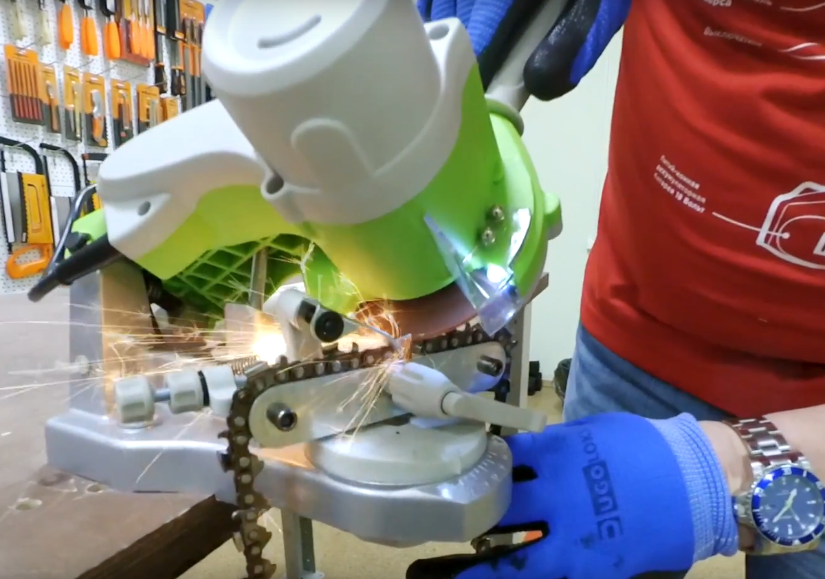 Станок для заточки цепей