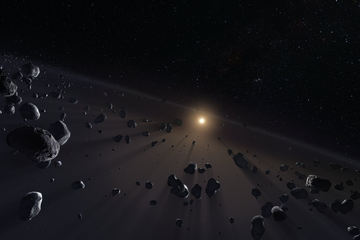 Пояс Койпера в представлении художника. Credit: ESO/M. Kornmesser