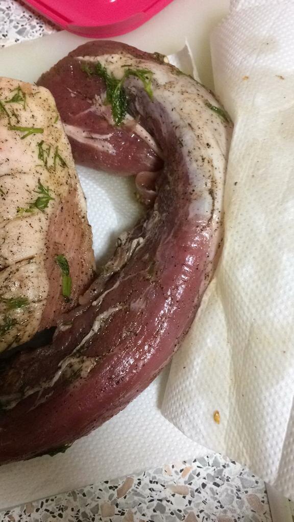 После мариновки, обязательно промокниье полотенцем!