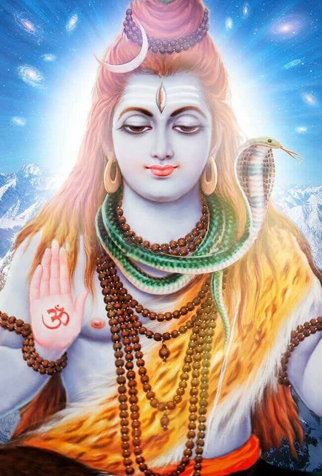 Индийский бог Шва с полумесяцем (Источник: https://www.pinterest.ru/pin/821484788252974952/)