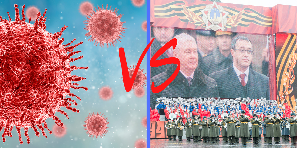 Рисунок 1. Коронавирус vs Парад