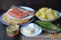  Пошаговый фото рецепт Роллы из блинчиков