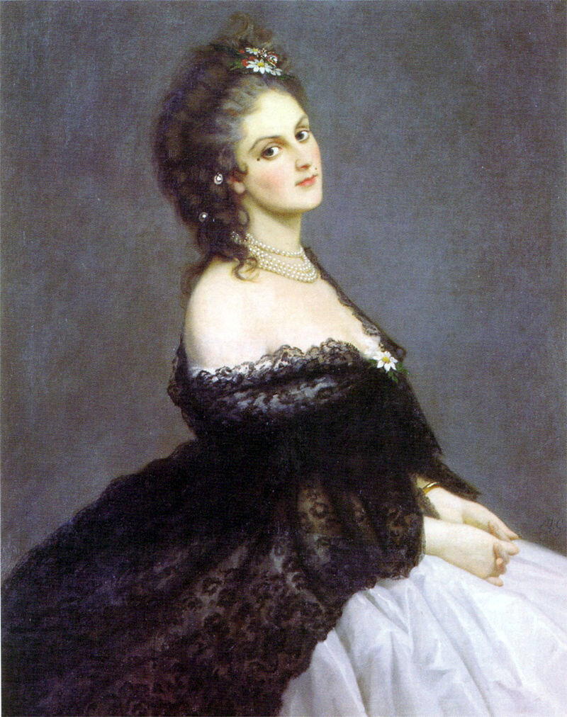 Микеле Гордиджиани. Портрет графини ди Кастильоне, 1862
