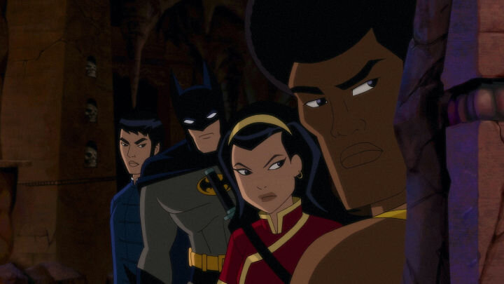 Ричард Дракон, Бэтмен, Леди Шива и Бен Тернер 