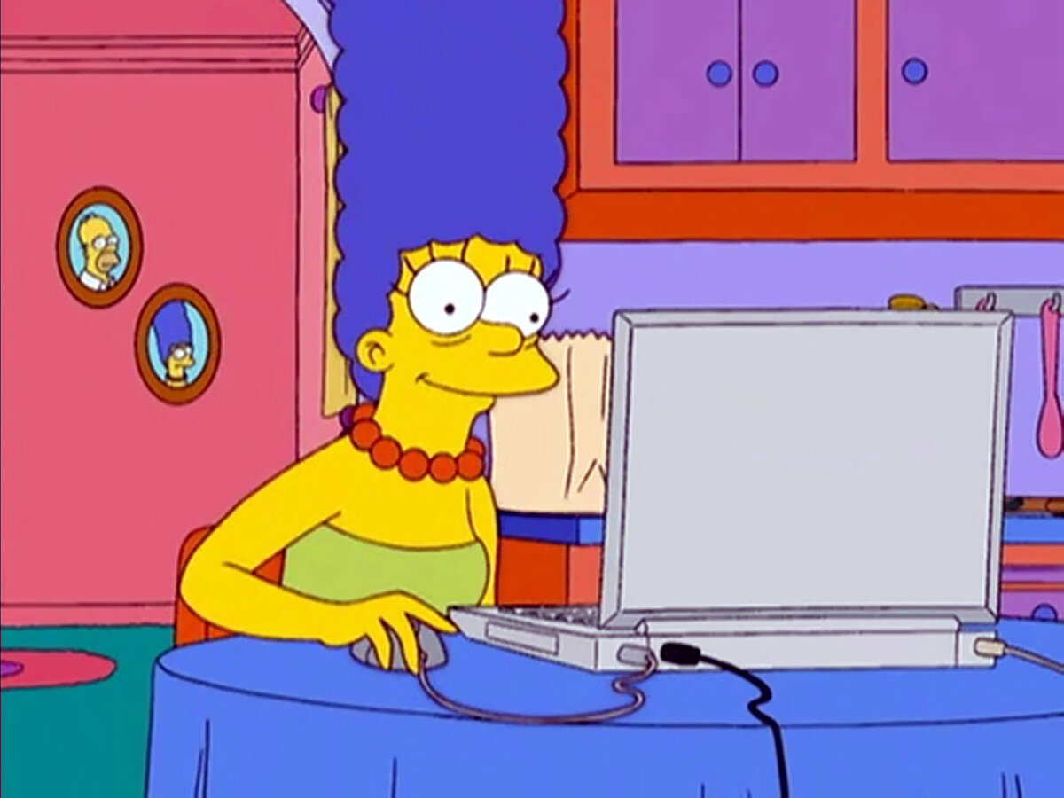 Самозанятая жена Симпсона. Фото из открытого источника  Simpsons-art.ru