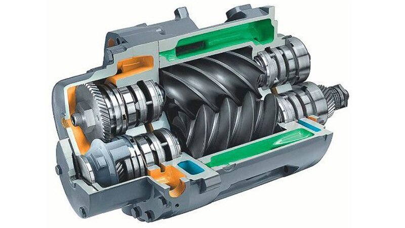 Преимущества винтового компрессора