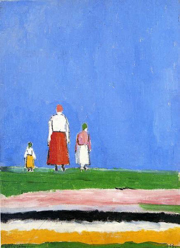 Малевич. Три фигуры в поле. 1928-1930
