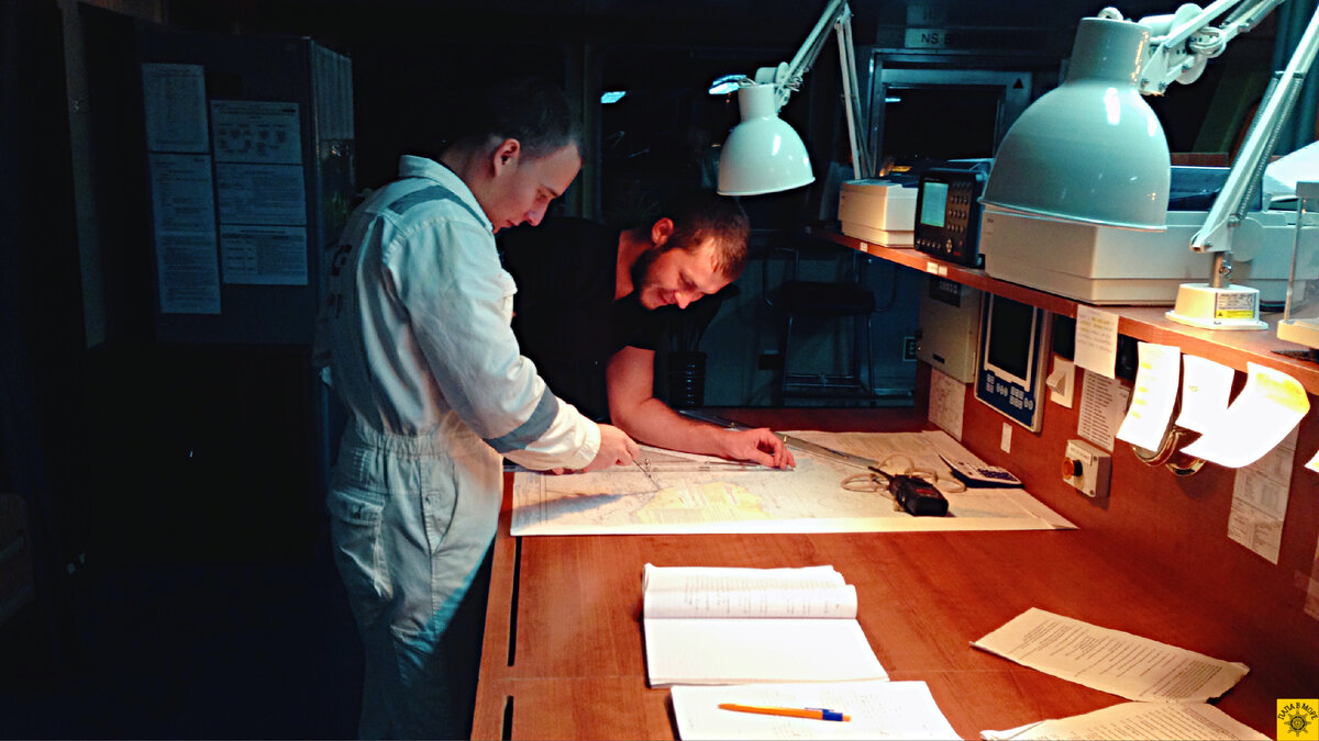 "Творим" за штурманским столом