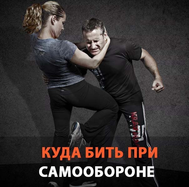 Рис. 1. Куда бить при самообороне