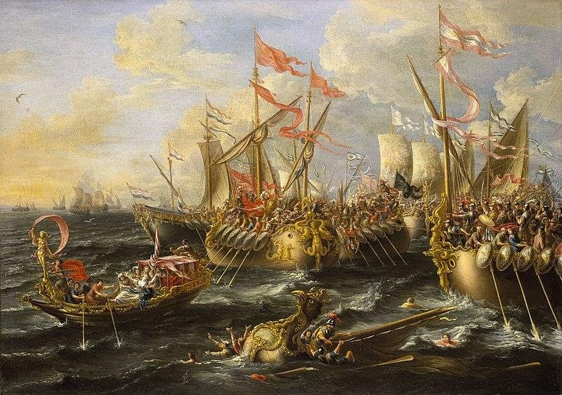 «Битва при Акции». Лоренцо Кастро, 1672 г.