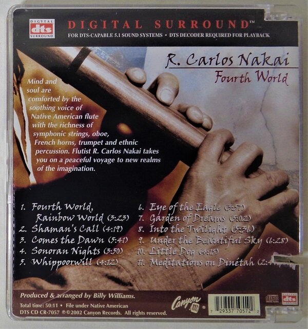 R. Carlos Nakai "Fourth World" DTS-CD 5.1 - список композиций