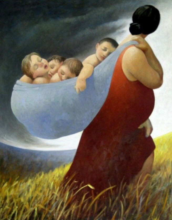 Картина "Урожай"  Современная художница Маргарита Сикорская.
