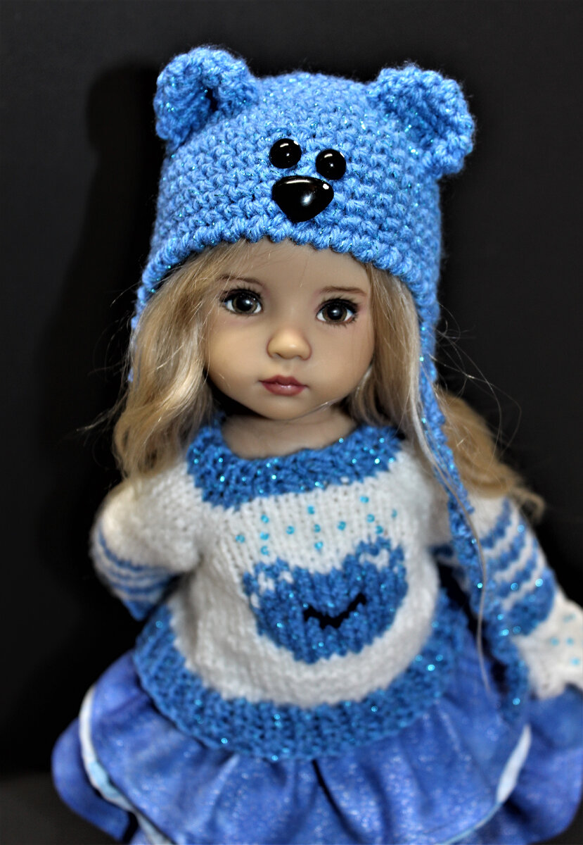 Разве можно с ними не играть? Коллекционная Little Darling в наряде медвежонка, фото и работа автора.