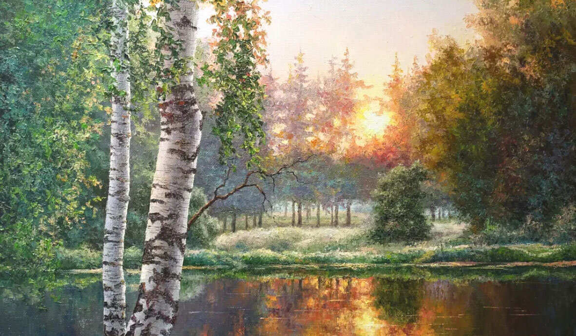 Берёзы на рассвете