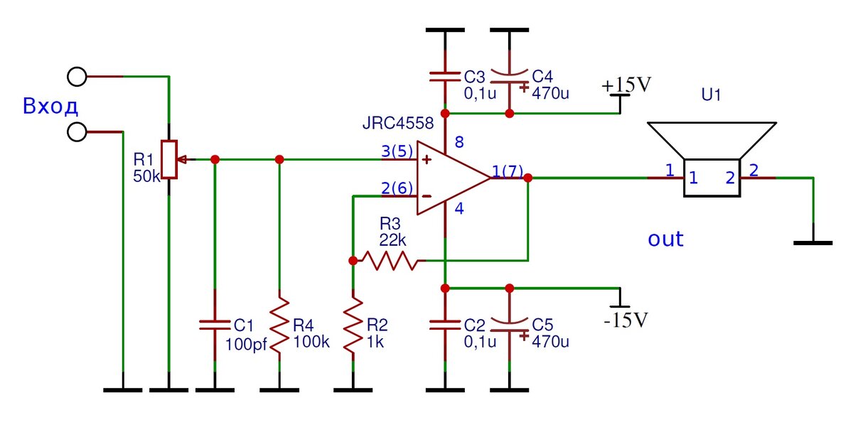 Микросхема 4558 datasheet на русском схема включения
