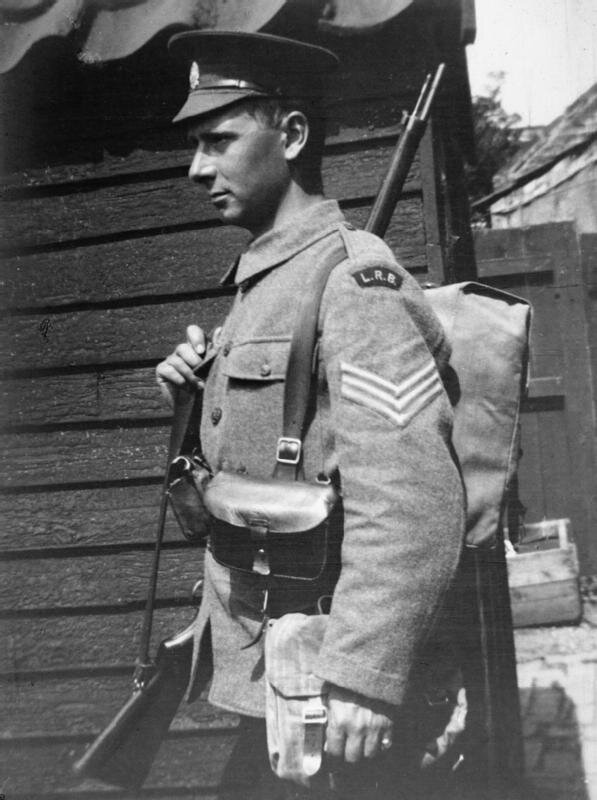 Солдат образца 1914-го года со всем положенным по уставу.