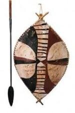 Античный щит и копье