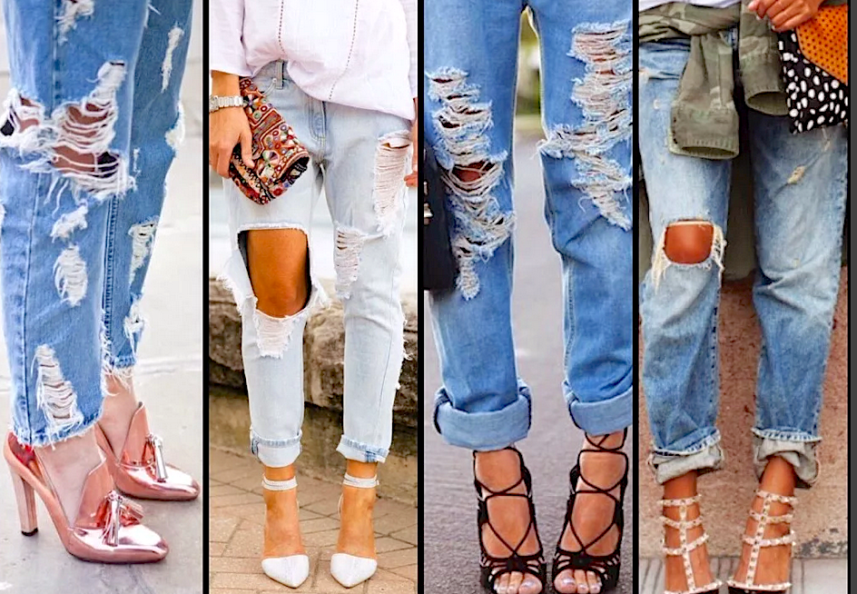 мода недавних лет - рваные джинсы - наконец то уходит в прошлое