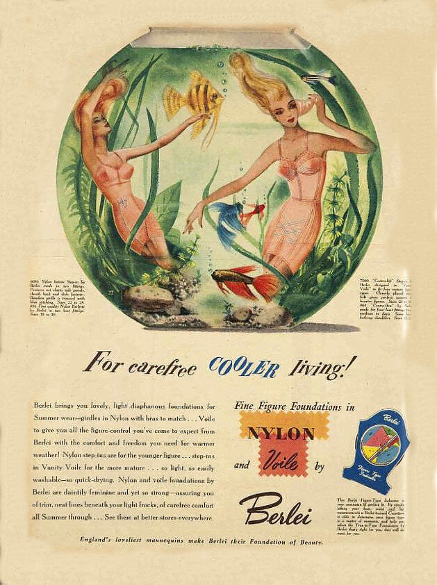 Реклама нижнего белья 1952 года