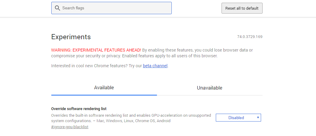 Google chrome flags. Chrome://Flags/#ignore-GPU-Blacklist. Chrome://Flags. Chrome://Flags/#ignore-GPU-Blacklist и перейти на страницу. Chrome://Flags/#ignore-GPU-Blacklist и нажмите enter..